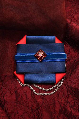 Grande broche Bijoux fait main Accessoire femme rubans satin design insolite - MADEheart.com