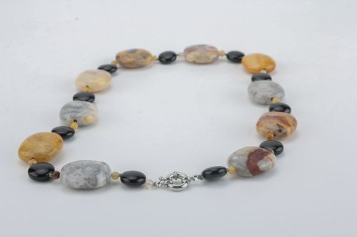 Unusual necklace with natural stones - MADEheart.com
