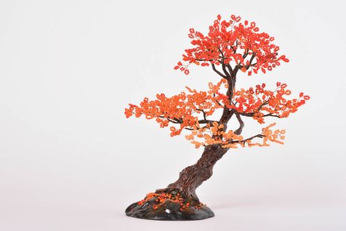 Дерево из бисера handmade дерево бонсай из бисера бонсай из бисера осенний - MADEheart.com