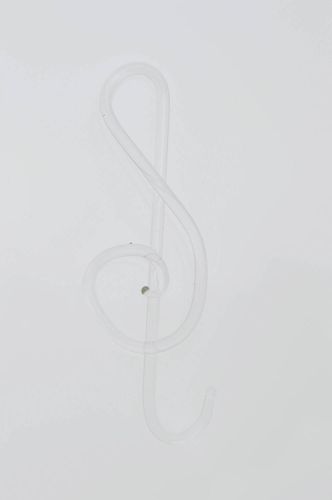 Deko Figur handmade Figur aus Glas stilvoll Deko Wohnung modern Violinschlüssel - MADEheart.com