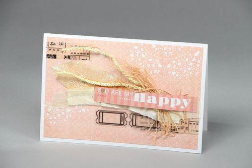 Cartão de parabéns Você é minha felicidade - MADEheart.com