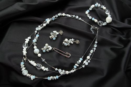 Set di gioielli fatto a mano parure di gioielli artigianali accessori da donna - MADEheart.com