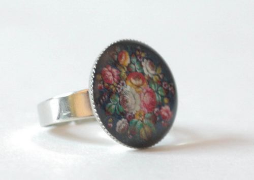 Vintage ring Roses - MADEheart.com