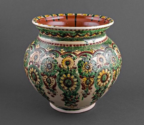 Bemalte Keramik Vase Haus Deko Geschenk für Frauen einzigartige Handarbeit - MADEheart.com