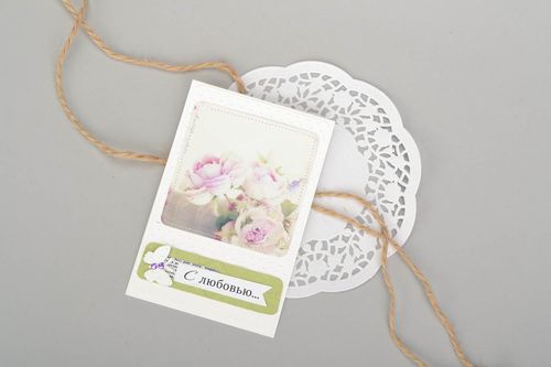 Designer postcard With Love - MADEheart.com