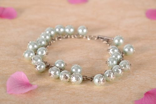 Bracelet en perles céramiques fait main - MADEheart.com