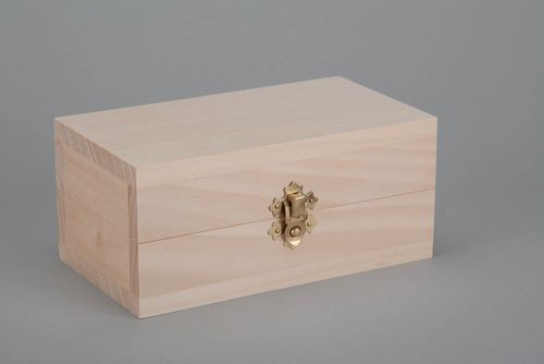Boîte en bois brut à décorer pour cigares faite main - MADEheart.com