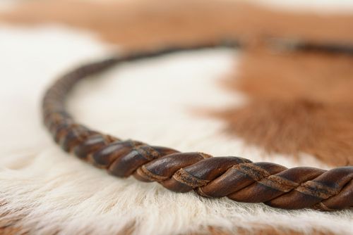 Leather cord necklace - MADEheart.com