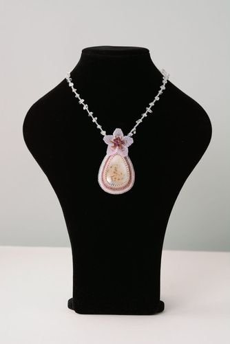 Evening necklace with agate - MADEheart.com
