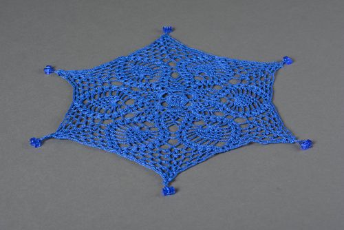 Beautiful handmade crochet lace napkin interior decorating table setting - MADEheart.com