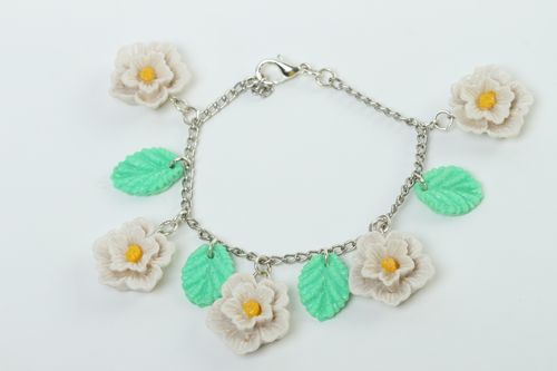 Handmade bracelet gift for her unusual accessory clay bracelet elite jewelry - MADEheart.com