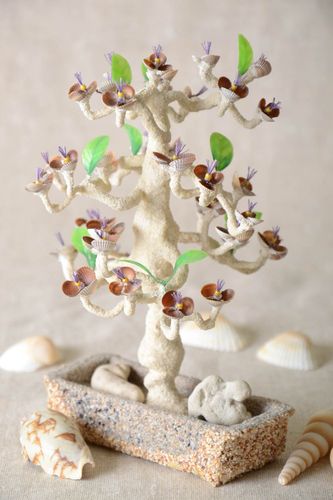 Handmade tree with flowers tree with artificial flowers home decor table decor - MADEheart.com