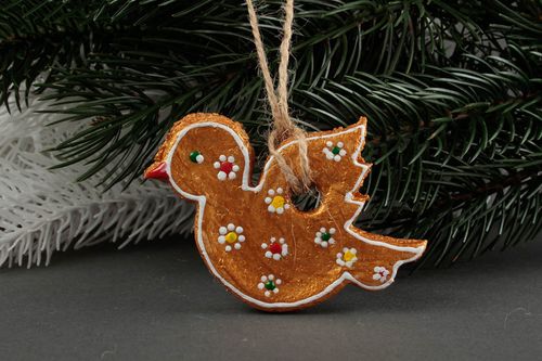 Figura decorativa hecha a mano regalo artesanal decoración para Año Nuevo Pájaro - MADEheart.com