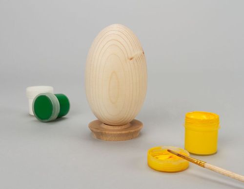 Pieza en blanco de madera para huevo pintado - MADEheart.com