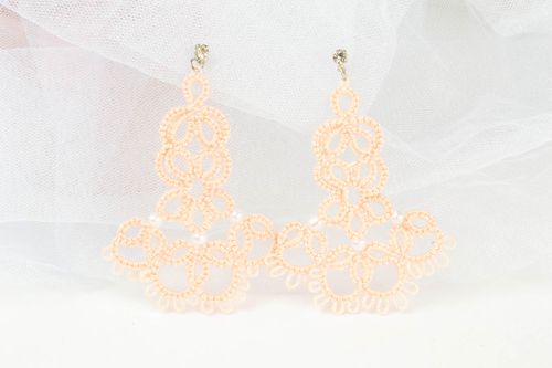 Delicate lace earrings - MADEheart.com