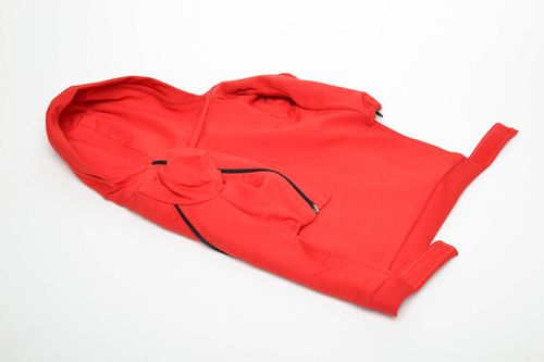 Rote Jacke für Hund - MADEheart.com