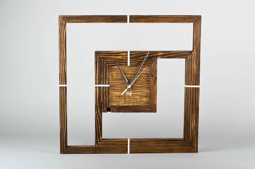 Handmade Deko runde Holz Wanduhr Designer Uhr Wand für Interieur des Hauses - MADEheart.com