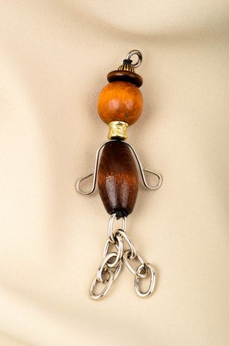 Handmade pendant wooden necklace designer jewelry beaded pendant women jewelry  - MADEheart.com