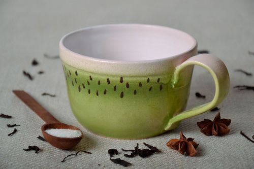 Keramik-Tasse Kiwi - MADEheart.com