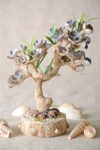 Árbol artificial hecho a mano decoración de interiores bonita regalo original - MADEheart.com