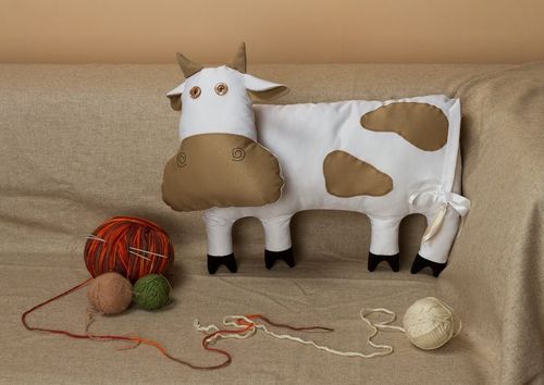 Pillow toy Cow - MADEheart.com