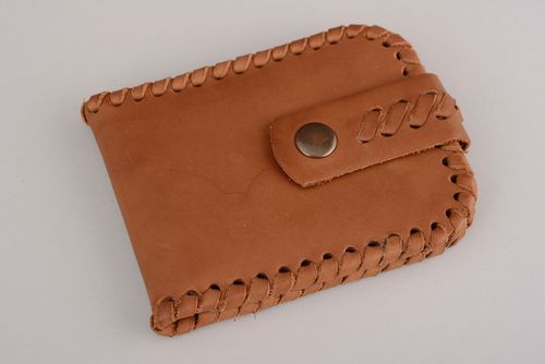Mens leather wallet - MADEheart.com