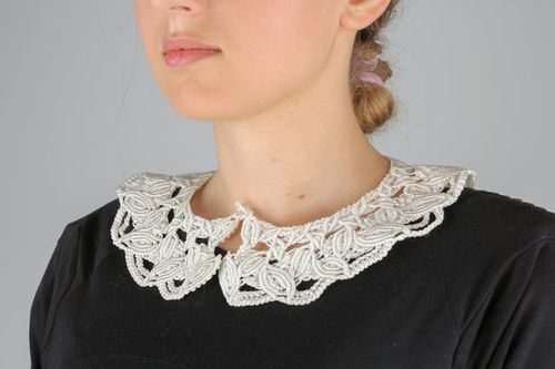Cuello tejido blanco - MADEheart.com
