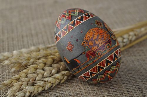 Pysanka de ovo de ganso Terra Nativa - MADEheart.com