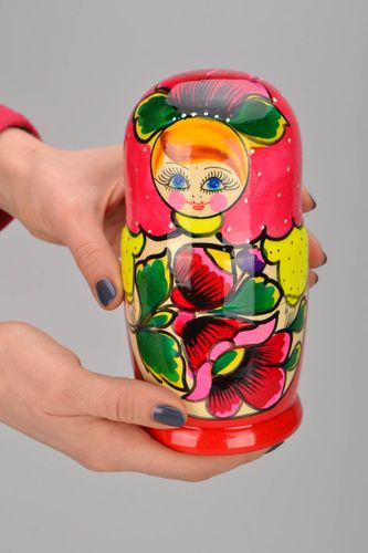 Nesting doll painted with oils - MADEheart.com