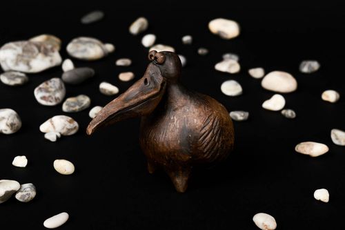 Clay whistle ceramic figurine handmade ethnic musical instruments home decor - MADEheart.com