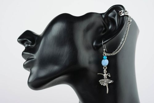 Metal cuff earrings Ballerinas - MADEheart.com