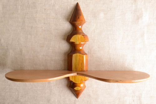Мебель из дерева ручной работы полка на стену предмет интерьера красивая - MADEheart.com
