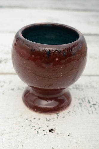 Glazed ceramic goblet 280 ml - MADEheart.com