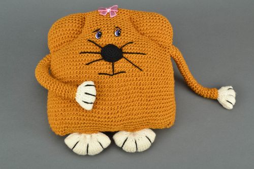 Almohada de peluche infantil con forma de gata - MADEheart.com