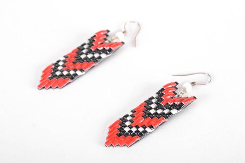 Polymer clay earrings in ethnic style - MADEheart.com