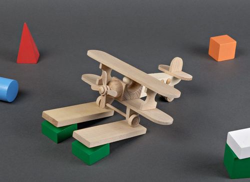 Aeroplano giocattolo fatto a mano Giocattolo di legno Giocattolo da bambino - MADEheart.com