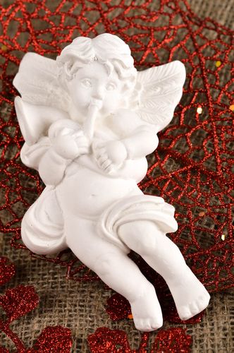Objet décoratif fait main Figurine à peindre Loisir créatif ange en plâtre - MADEheart.com