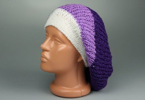 Bonnet long tricoté - MADEheart.com