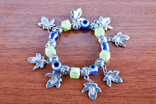 Handmade bracelet designer bracelet beaded accessory designer jewelry gift ideas - MADEheart.com