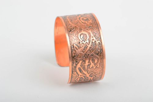 Bracelet cuivre Bijou fait main large original Accessoire femme design - MADEheart.com