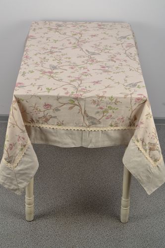 Handmade rectangular fabric tablecloth - MADEheart.com
