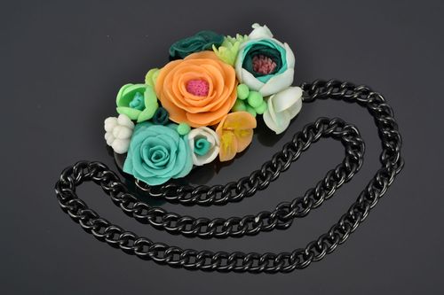 Polymer clay necklace - MADEheart.com