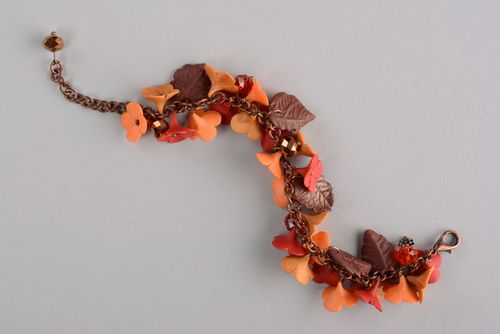 Autumn flowers charm bracelet for girls - MADEheart.com