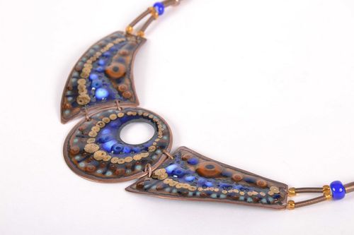 Necklace Peacock eye - MADEheart.com