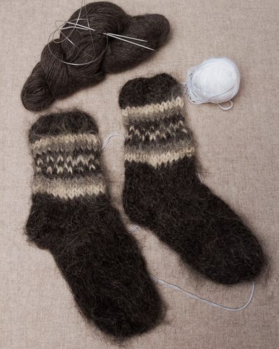Мужские носки вязаные вручную  - MADEheart.com