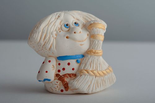 Designer ceramic bell Brownie - MADEheart.com