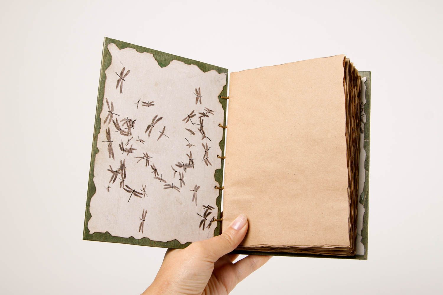 Handmade Design Tagebuch Notizbuch Mädchen Geschenk für Freund Libellen foto 2