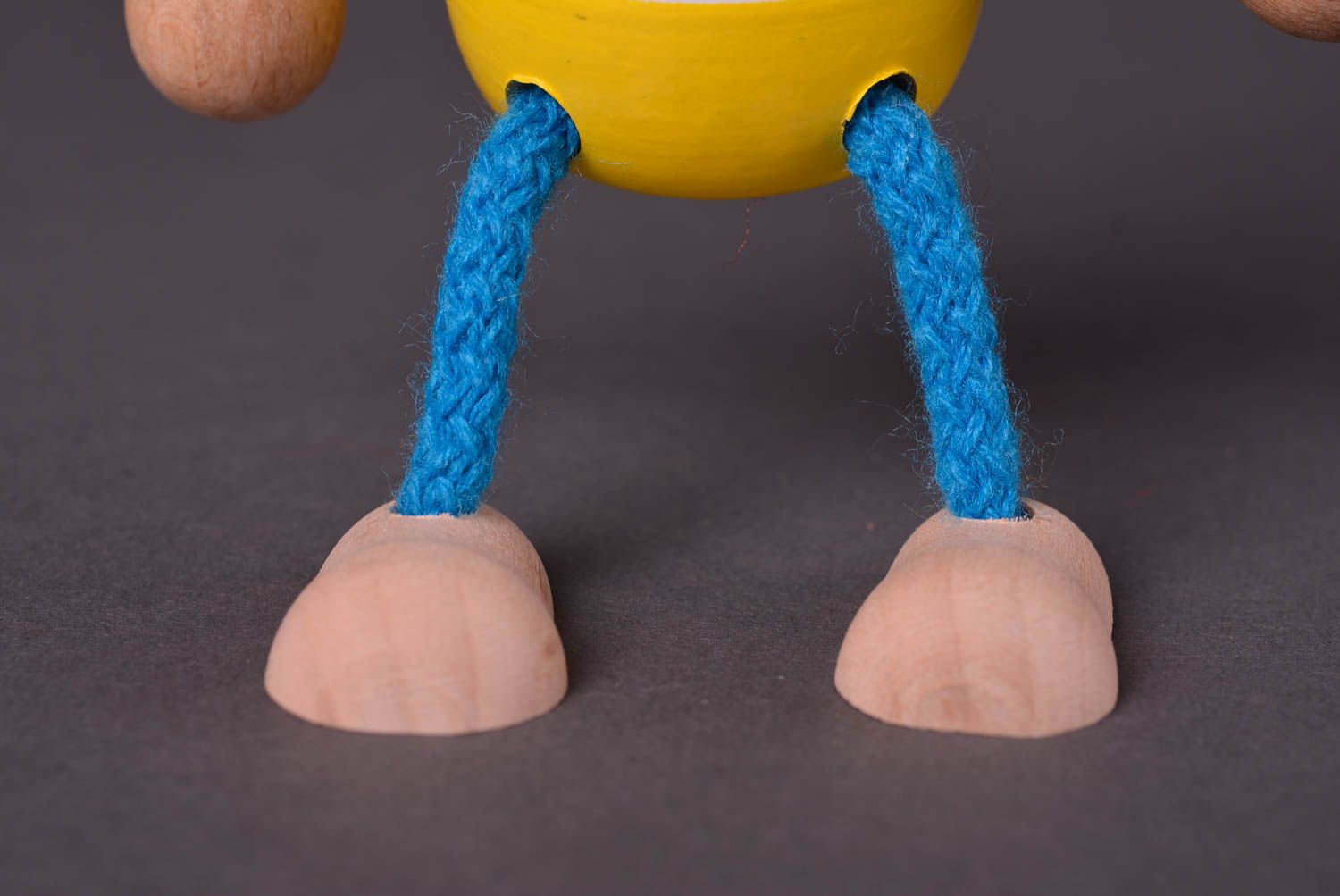 Affe Spielzeug handgefertigt Holzspielzeug Öko Kinder Geschenk farbenfroh foto 5
