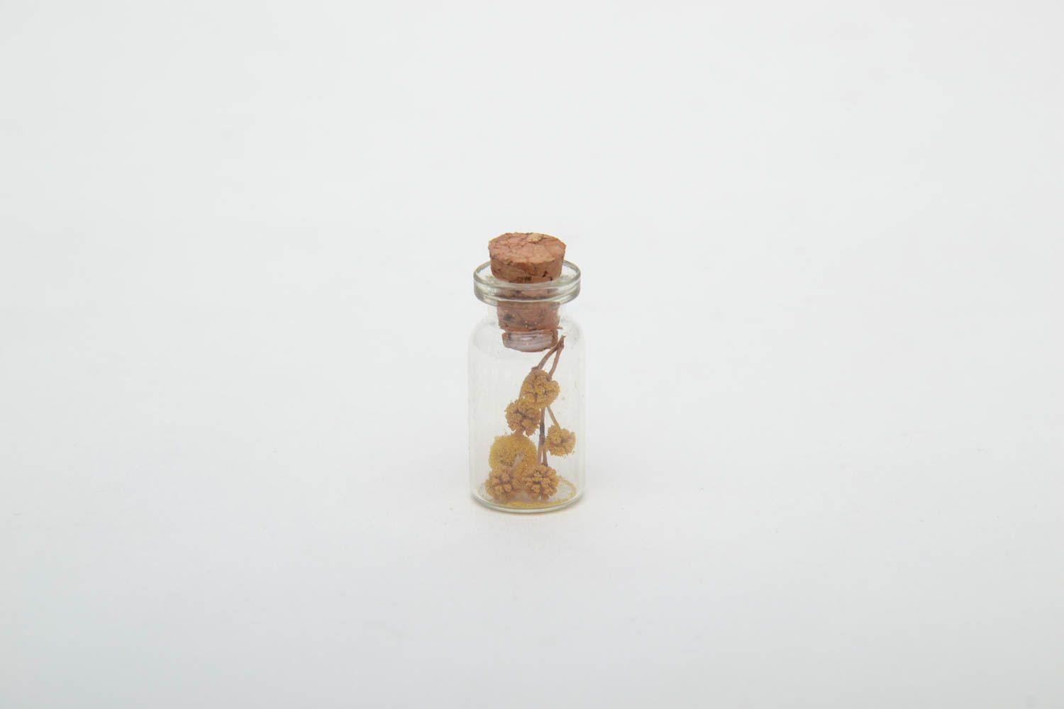 Interior decoration Bottle with Yellow Flowers photo 3