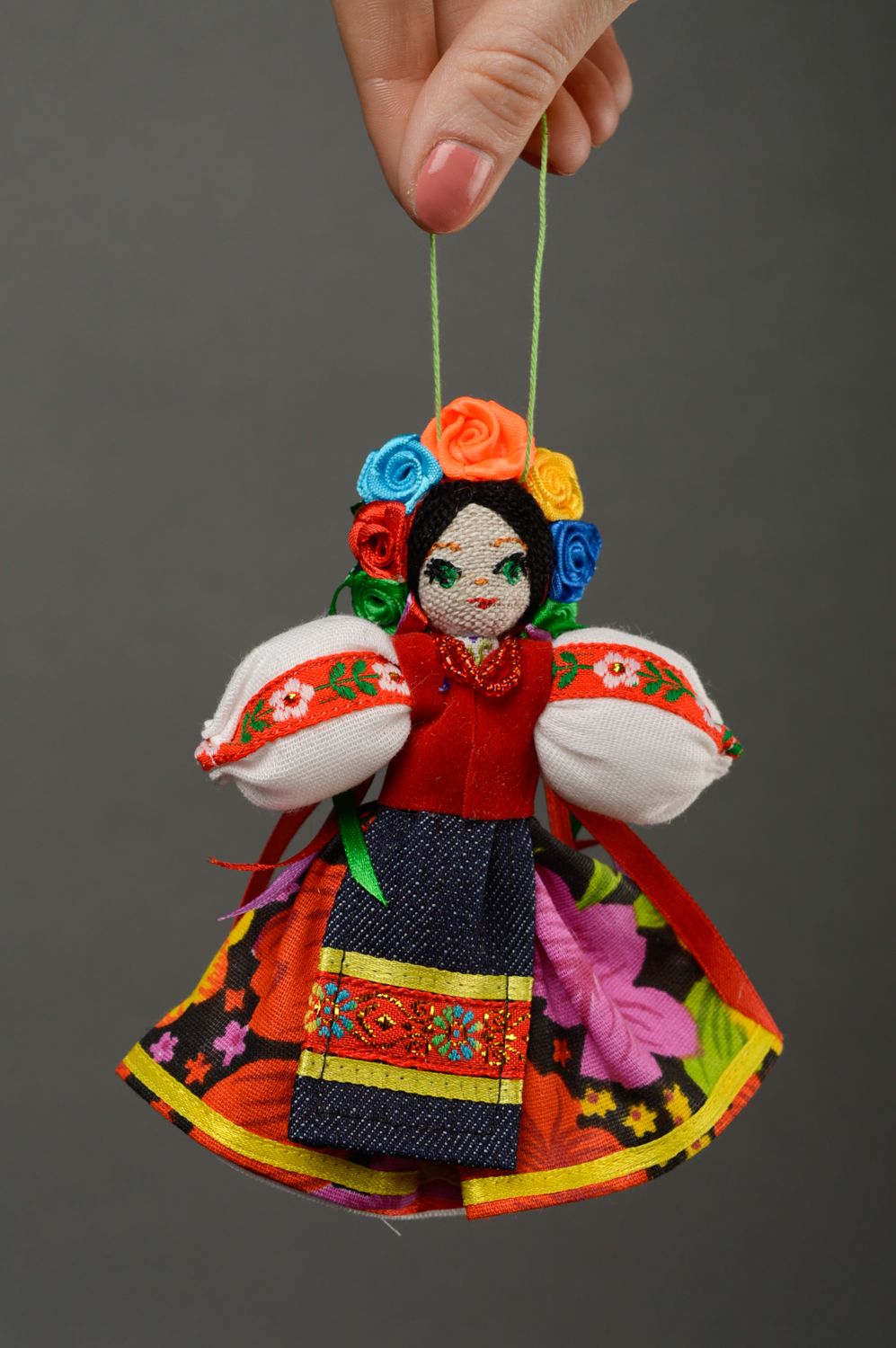 Handmade designer fabric doll Ukrainian Girl photo 4